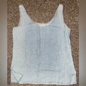 Dana B & Karen 100% Linen Sleeveless Top